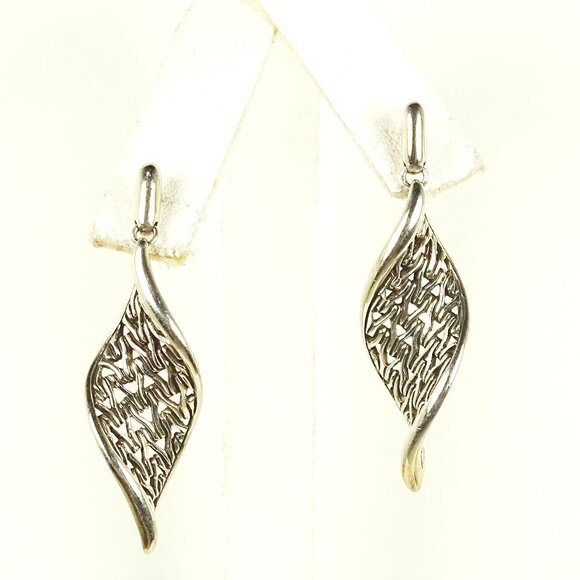 JOHN HARDY Chain Collection Sterling Silver Wave Drop Earrings